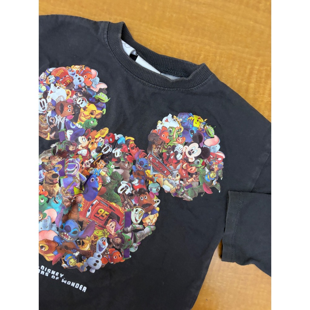 Zara Kids Disney 100 Years of Wonder Mickey Mouse Graphic Long Sleeve Shirt 2-3Y